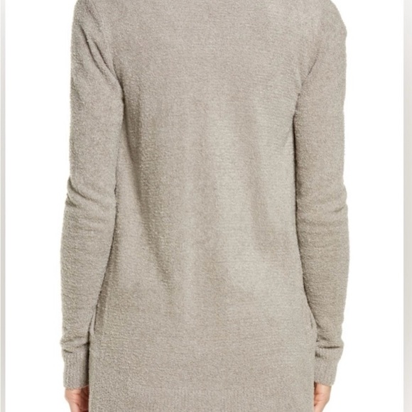 Barefoot Dreams Circle Cardi Cardigan Tan Cozychic Sweater. Medium - Picture 2 of 13